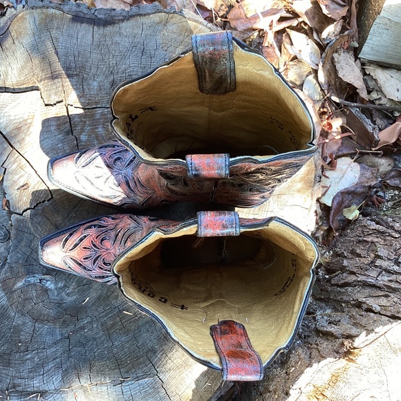 Corral Boots Beautiful Cutout Black Sequin Design Western Boho Boots - Picture 12 of 16